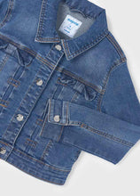 Load image into Gallery viewer, Mayoral Girls Cropped Denim Jacket : Size 3 to 8 Years
