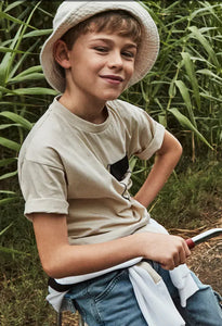 Nukutavake Boys Cream T-Shirt: Size 8 to 18