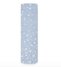 Load image into Gallery viewer, Aden + Anais Silky Soft Classic Muslin Cotton Swaddle Blanket in Rising Star Print

