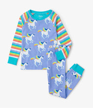 Load image into Gallery viewer, Hatley Girls “Galloping Unicorn” Pajamas: Size 4 to 12
