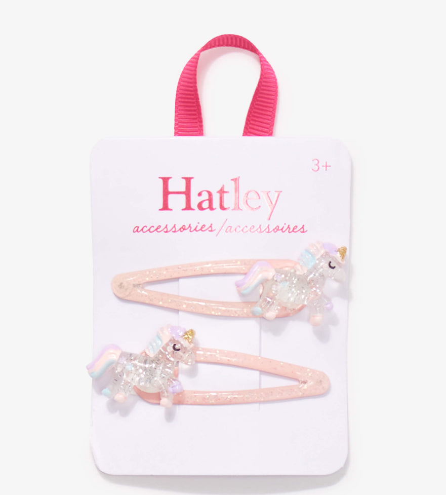 Hatley Glittery Unicorn Clips