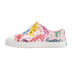 Jefferson Shoes in Milk Pink/Sea Fan Safari Friends Print : Size C4 to J4