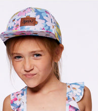 Load image into Gallery viewer, Deux Par Deux Printed Cap White, Pink, And Green Flowers: Size 6 months - 14 Years
