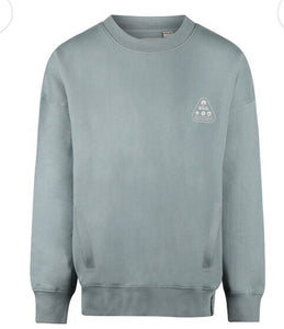 Boys Cotton Sweatshirt in Pale Blue: Size 7 to 14