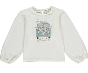 Vignette Girls “Charlie” Cotton Tee: Size 2 to 8 Years