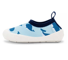 Load image into Gallery viewer, Jan &amp; Jul Water Play Shoes in Blue Whales: Sizes 3 Toddler to 10 Toddler
