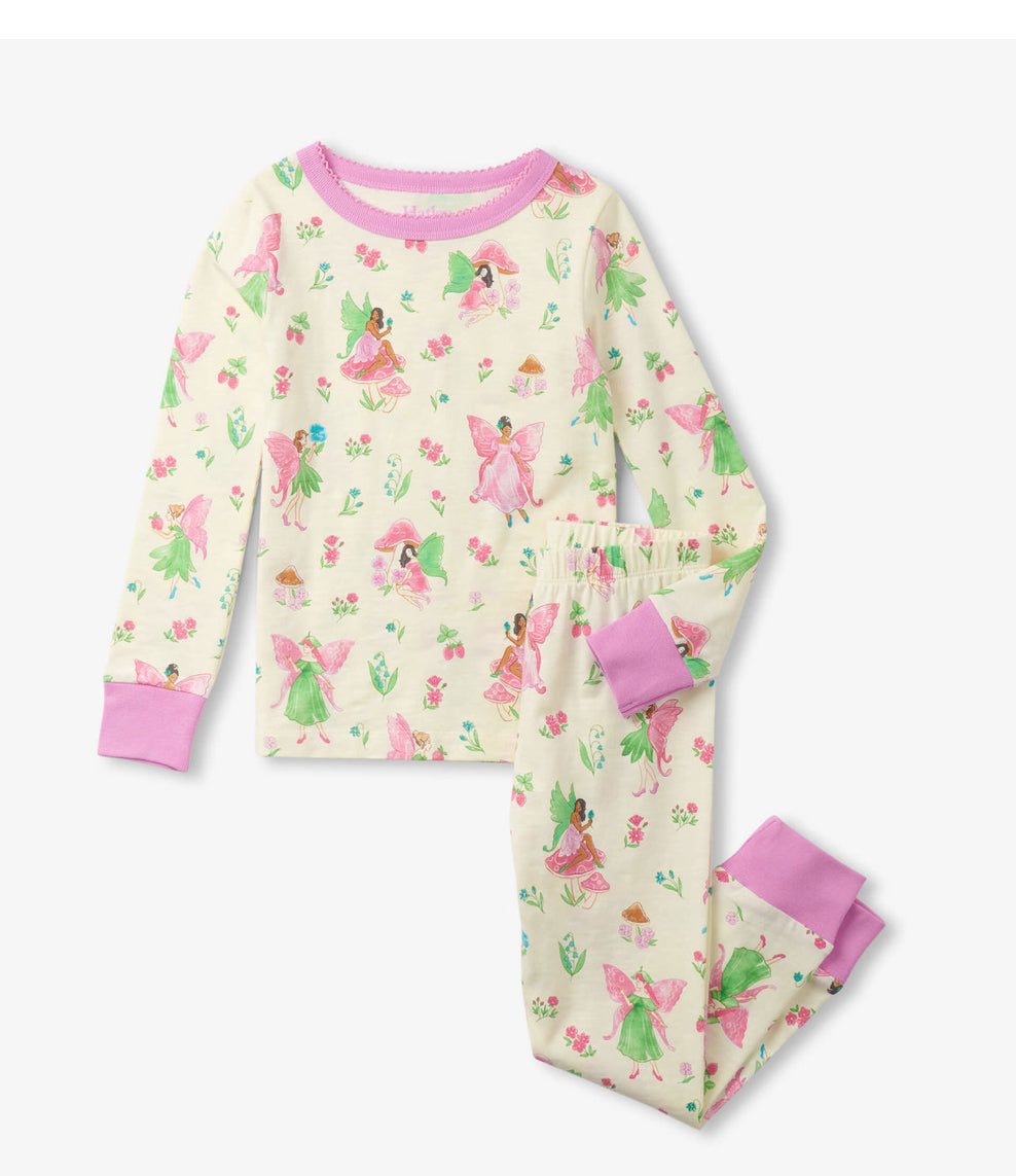 Hatley Girls Forest Fairies Pajama Set: Size 2 to 12 Years