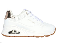 Load image into Gallery viewer, Sketchers Girls Shimmer Away White Runners: Size 11-6
