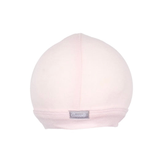 Coccoli Baby Cotton Cap in Cotton Candy Pink: Size N/1M to 3/6M