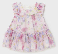Load image into Gallery viewer, Mayoral Baby Girl Tulle Floral Dress with Ruffles: Size 1M to 18M
