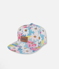 Load image into Gallery viewer, Deux Par Deux Printed Cap White, Pink, And Green Flowers: Size 6 months - 14 Years
