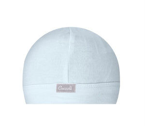 Coccoli Baby Cotton Cap in Baby Blue: Size N/1M to 3/6M