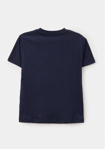 Nukutavake Boys Blue  “Musical with graffiti” T-Shirt: Size 8 to 18