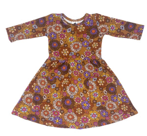 Little & Lively Clementine Flower Power Dress: Size 9/10 to 13/14 Years