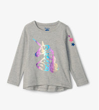 Load image into Gallery viewer, Hatley Girls Unicorn Dream Rainbow Foil Graphic TShirt: Size 2 to 8
