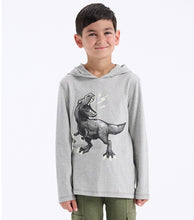 Load image into Gallery viewer, Hatley Glow in The Dark Long Sleeved Dino Graphic Tee : Size 2 to 10

