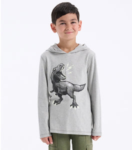 Hatley Glow in The Dark Long Sleeved Dino Graphic Tee : Size 2 to 10