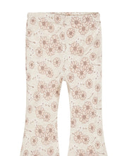 Load image into Gallery viewer, Girls Pale Pink Daises Flare Leggings: Size 6M to 6 Years
