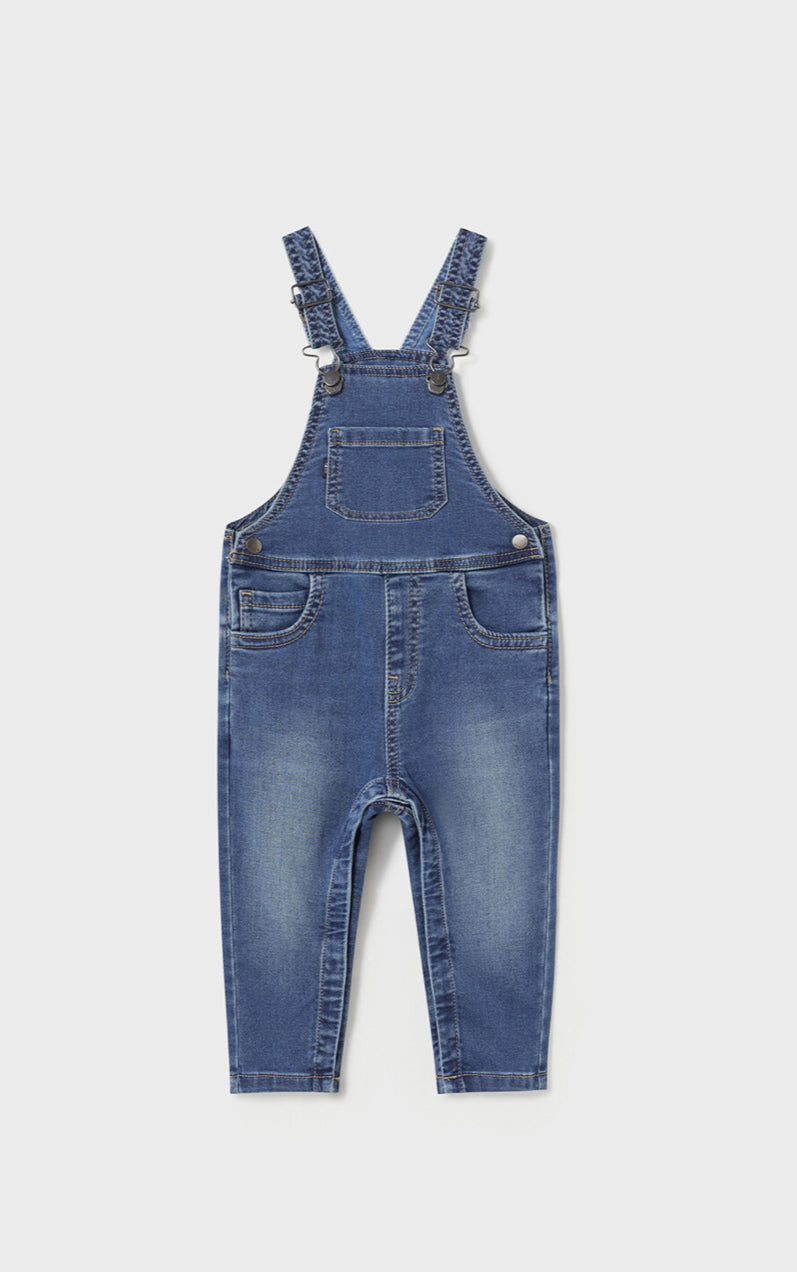 Mayoral Soft Denim Overalls: Size 6M to 36M