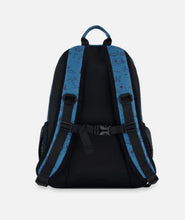 Load image into Gallery viewer, Deux Par Deux Backpack Blue Camping Print
