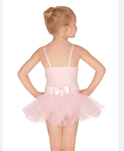 Capezio Belted Pale Pink Tutu with Bow: Size