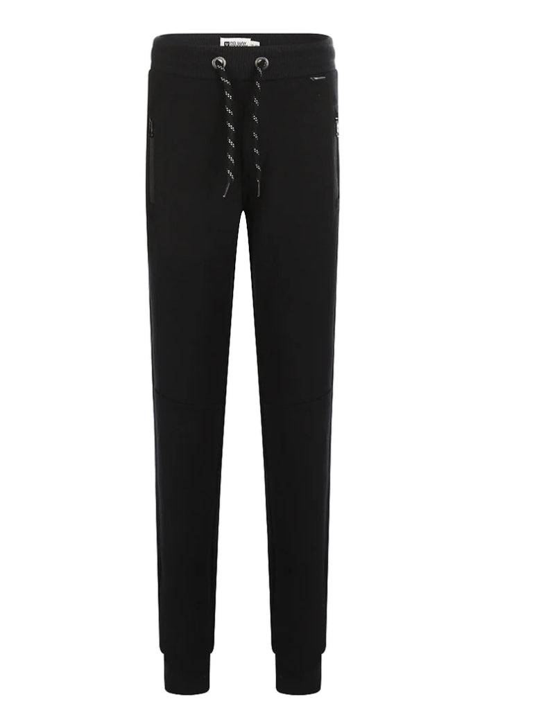 Boys Brushed Fleece Slim Joggers in Black : Sizes 8 to 16y