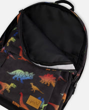 Load image into Gallery viewer, Deux Par Deux Multicolor Dinosaur Backpack

