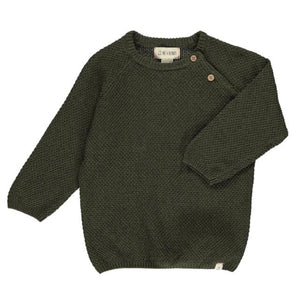 Me & Henry Boys Knit Sweater in Olive Green: Size 5/6 to 12 Years