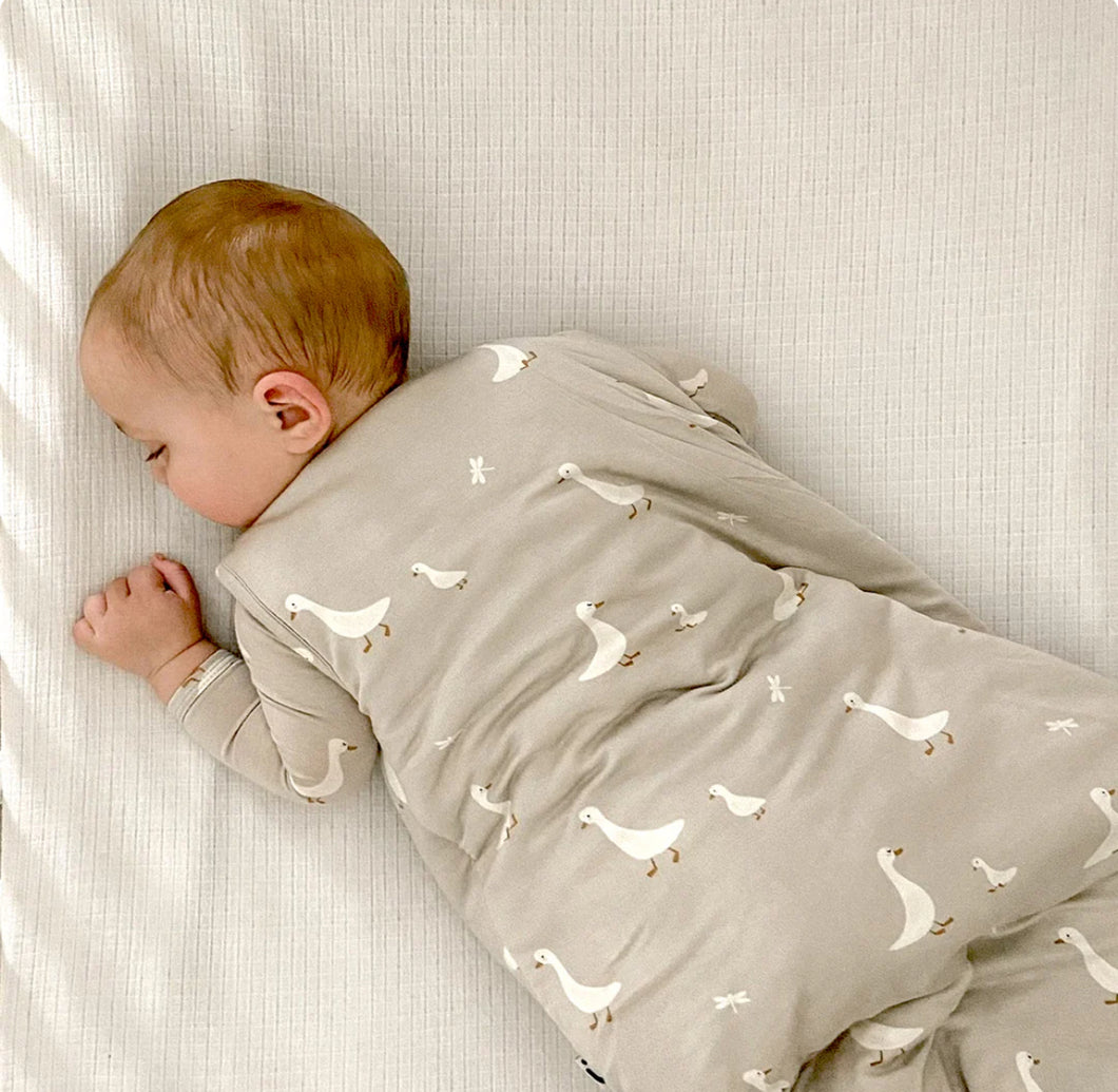 GunaMuna Quilted 4 Season 0.5 TOG Bamboo Premium Duvet Sleepsack in “Goose” : Sizes 3m to 36m