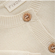 Load image into Gallery viewer, Fixoni Neutral Cotton Knit Cardigan for Baby: Sizes NB to 24M
