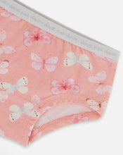 Load image into Gallery viewer, Deux par Deux Organic Cotton Boyshort Panty Pink and Blue Butterflies : Size 2/3 to 11/12
