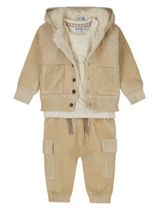 Baby Corduroy Pants in Cream: Size 3/6M - 24M
