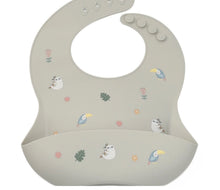 Load image into Gallery viewer, Nouka Silicone Bib 6M + (Assorted Prints)
