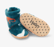 Load image into Gallery viewer, Hatley Dino Silhouette Fleece Slippers: Size SM(5-7) to XL(1-2)
