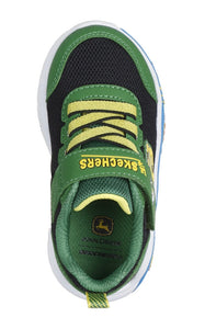 Skechers Barn Squad Buddies Sneakers in Green/Black: Size 5 to 10 Toddler