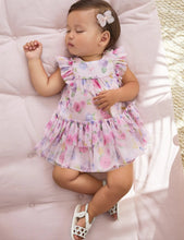 Load image into Gallery viewer, Mayoral Baby Girl Tulle Floral Dress with Ruffles: Size 1M to 18M
