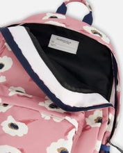 Load image into Gallery viewer, Deux Par Deux Backpack Pink Printed Off White Flowers
