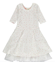 Load image into Gallery viewer, Vignette Girls “Annie” Reversible Dress In Colour Ivory &amp; Pink: Sizes 2 to 8 Years
