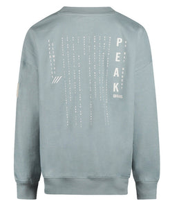 Boys Cotton Sweatshirt in Pale Blue: Size 7 to 14