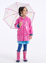 Load image into Gallery viewer, Hatley Glitter Stars Shiny Rain Boots: Size 9 to 1
