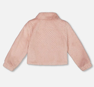 Deux Par Deux Faux Fur Jacket: Size 3 to 12