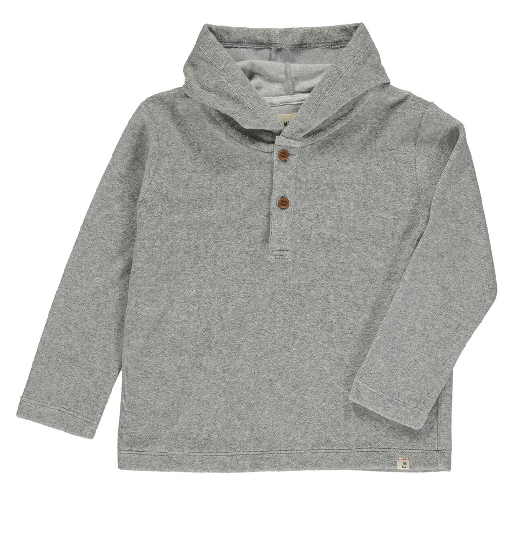 Me & Henry Terry Cotton Sweatshirt with Hood: Size 2/3 to 8/9 Years