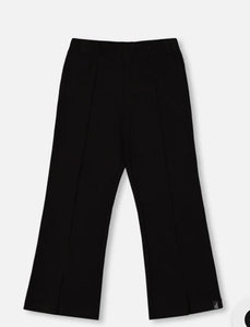 Deux Par Deux Black Flared Boot Leggings with Slit: Size 3 to 12
