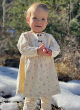 Load image into Gallery viewer, Ettie &amp; H Ivory Dress in Holly Pattern: Sizes NB to 18/24M
