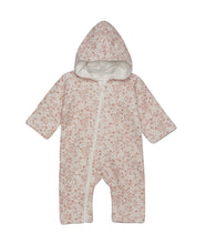 Load image into Gallery viewer, Fixoni Cameo Rose Lined Cotton Wholesuit Bunting Size 1-3M
