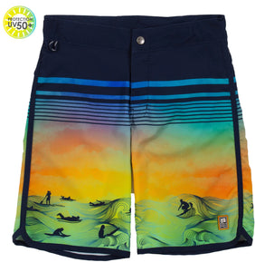 Nano UV swimsuit shorts Boys Navy: Size 2-14