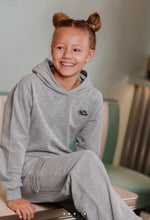 Load image into Gallery viewer, Baggy Cargo Style Jogger Pants in Light Grey: Size 7to 14 Years
