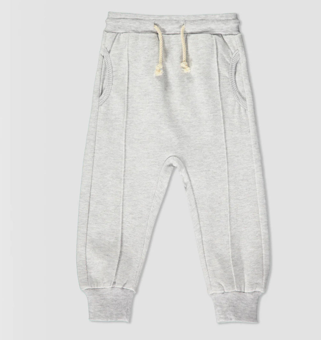 Ettie & H Classic Cotton Joggers in Grey: Size NB to 7 Years