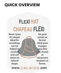 Calikids Straw Flexible Beach Fedora Hat