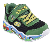 Load image into Gallery viewer, Skechers Barn Squad Buddies Sneakers in Green/Black: Size 5 to 10 Toddler
